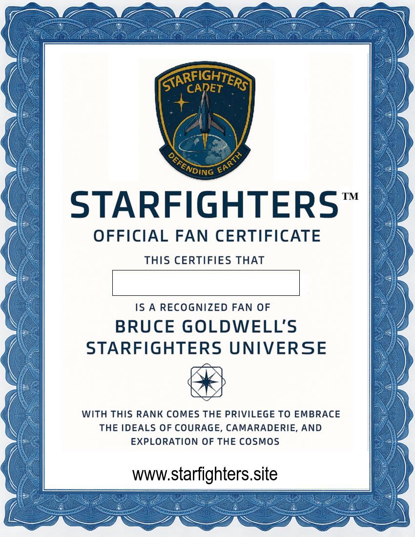Starfighters Fan Certificate